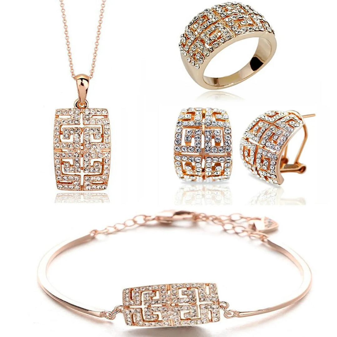 Crystal Jewelry Set For Women