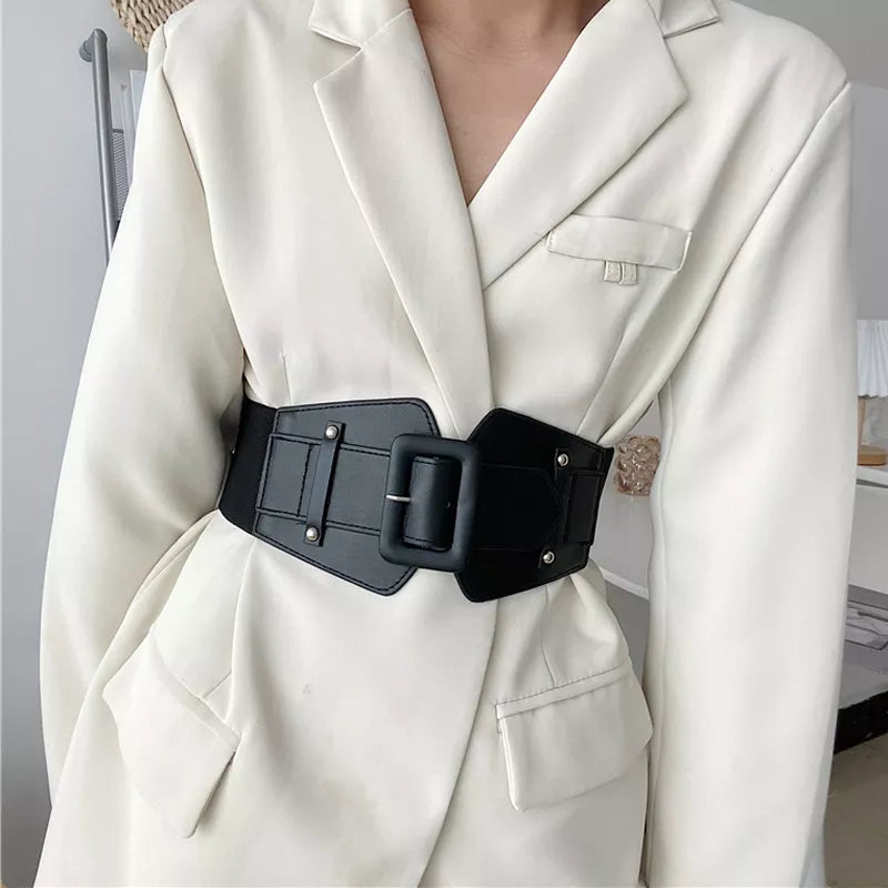 Wide Elastic Corset Belt Belt