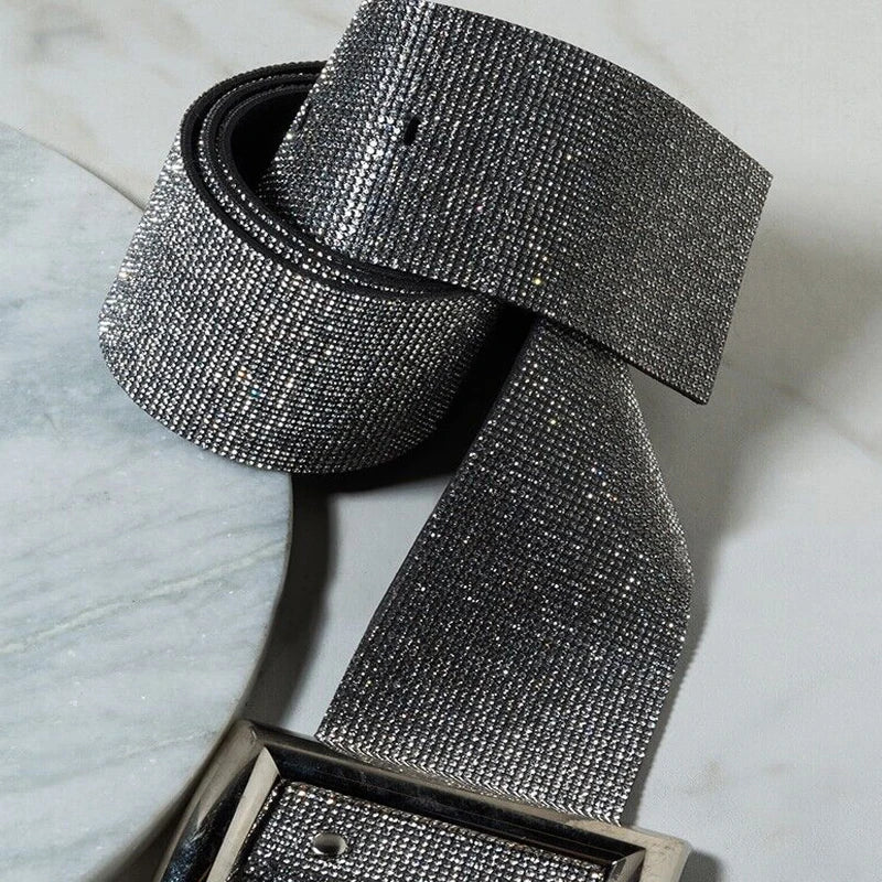 Sparkly Rhinestone Waist Belt