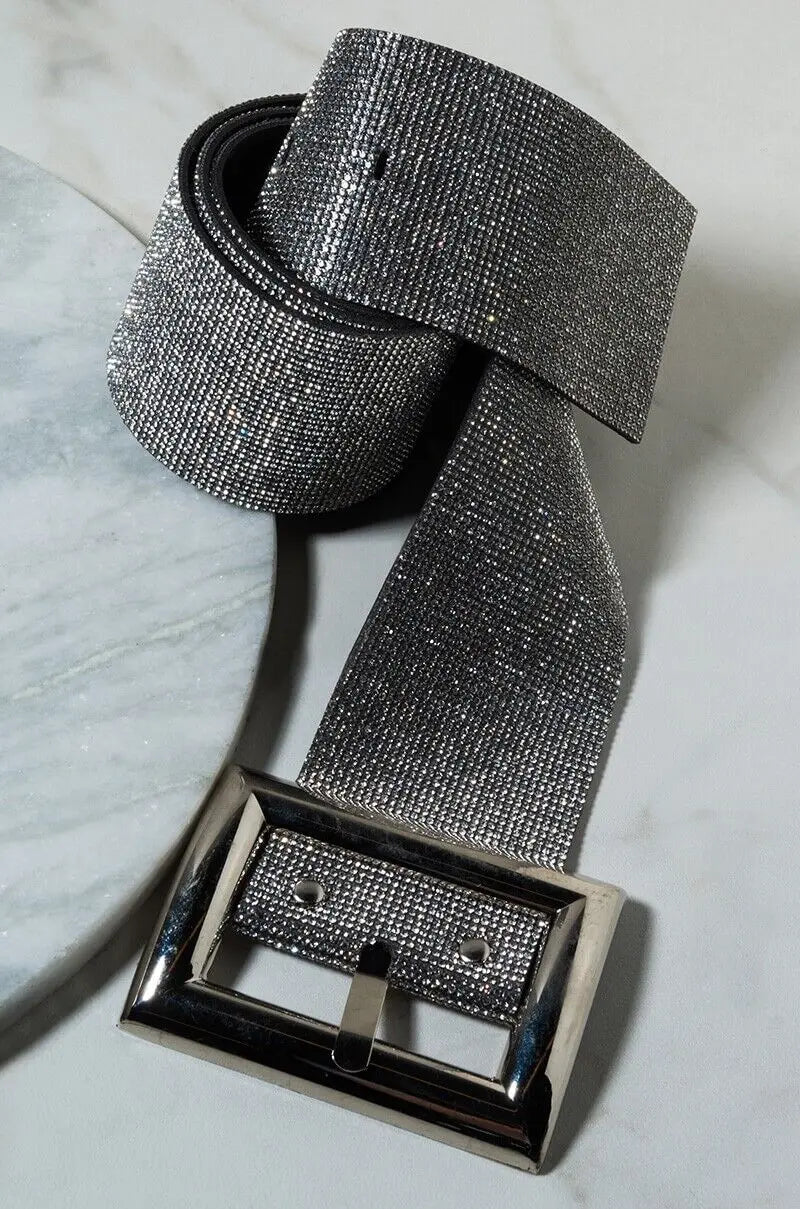 Sparkly Rhinestone Waist Belt