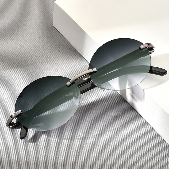 Rimless Round Buffs Sunglasses