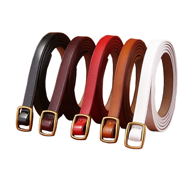 Narrow Leather Belts