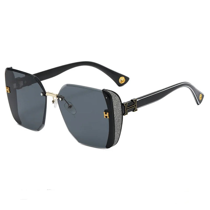 Rimless Large Frames Sunglasses