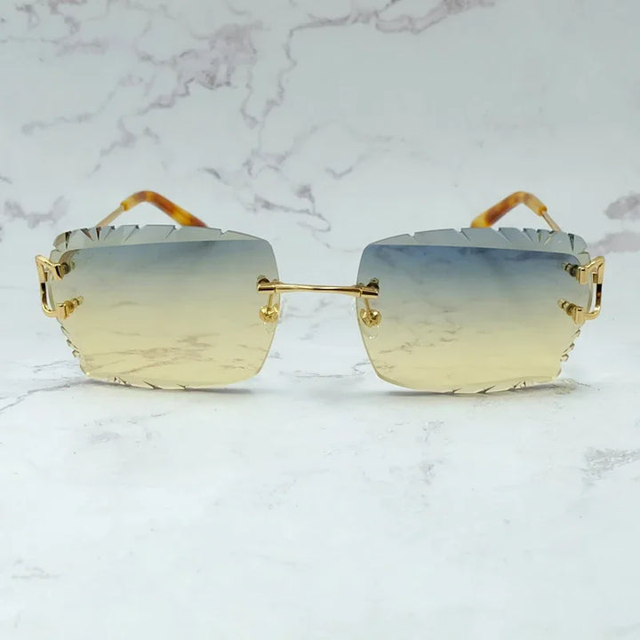 Wire C Diamond Cut Sun Glasses