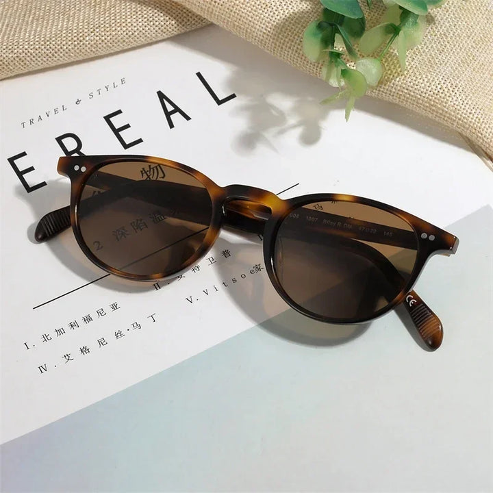 Oval Round Polarized Sunglasses