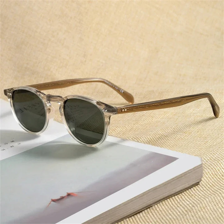 Oval Round Polarized Sunglasses