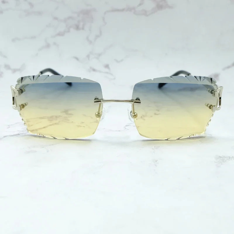 Wire C Diamond Cut Sun Glasses