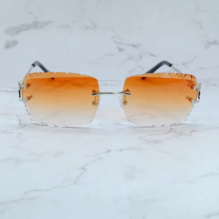 Wire C Diamond Cut Sun Glasses