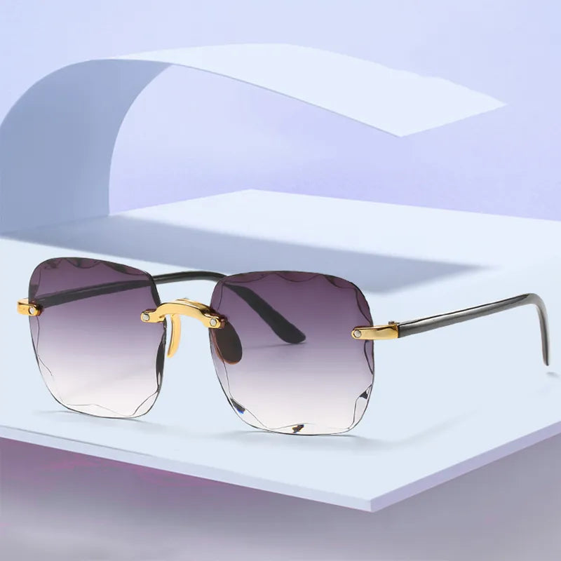 Rimless Gradient Sun glasses