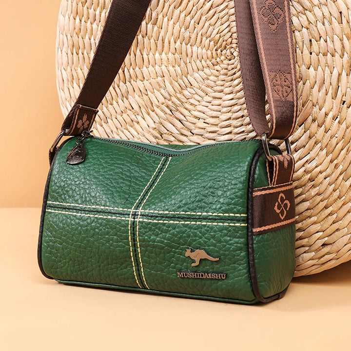 Leather Pattern Crossbody Bag