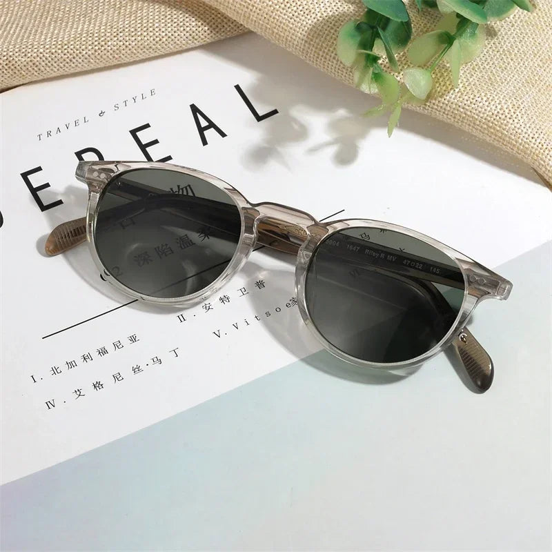 Oval Round Polarized Sunglasses