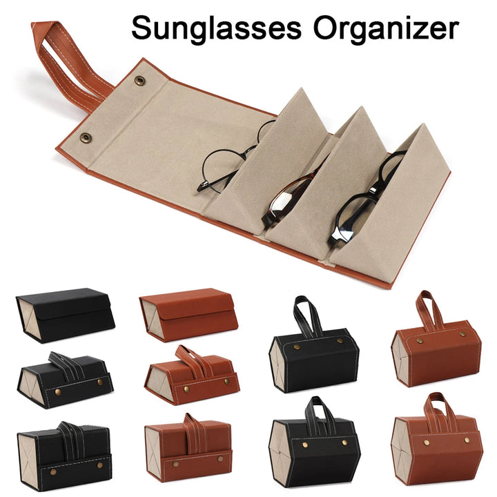 Portable Folding Glasses Organizer