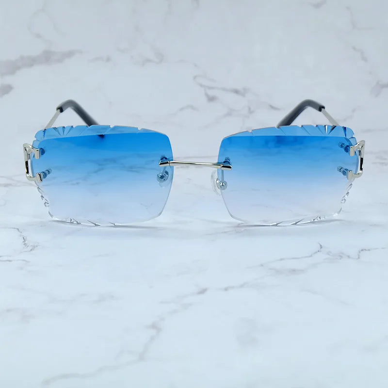 Wire C Diamond Cut Sun Glasses