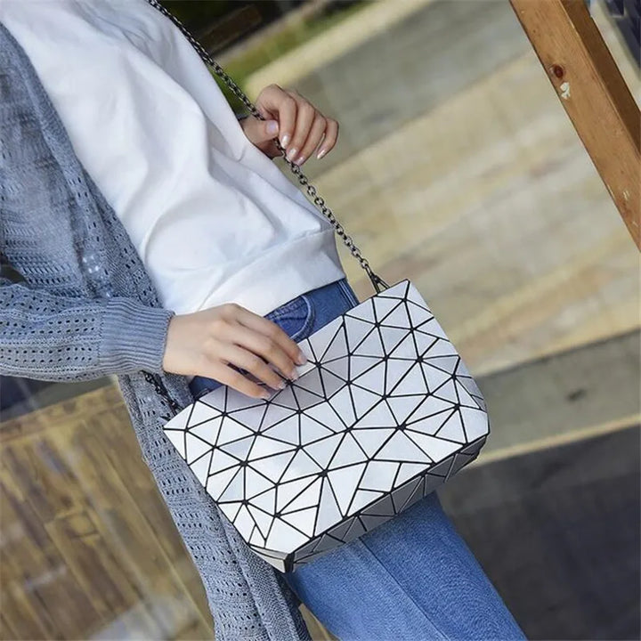 Laser Bag Geometric Chain Shoulder