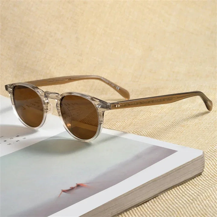 Oval Round Polarized Sunglasses