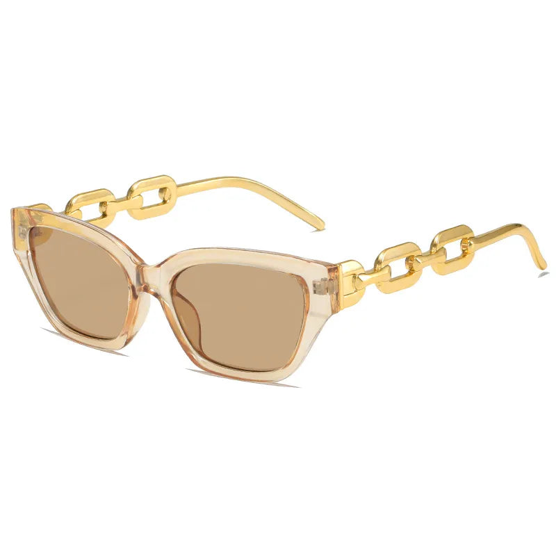 Unique Chain Cat Eye Sunglasses