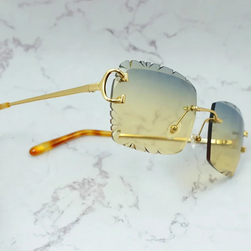 Wire C Diamond Cut Sun Glasses