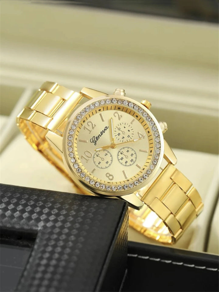 5pcs Luxury Fashion Women Watch