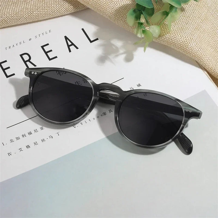 Oval Round Polarized Sunglasses