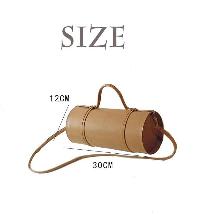 Barrel Shape Retro Shoulder Crossbody Bags