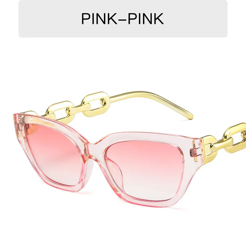 Unique Chain Cat Eye Sunglasses