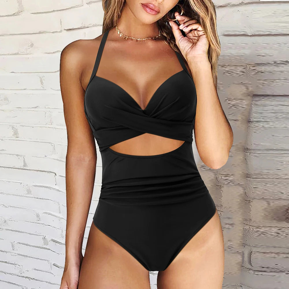 Push Up One Piece Swimsuit