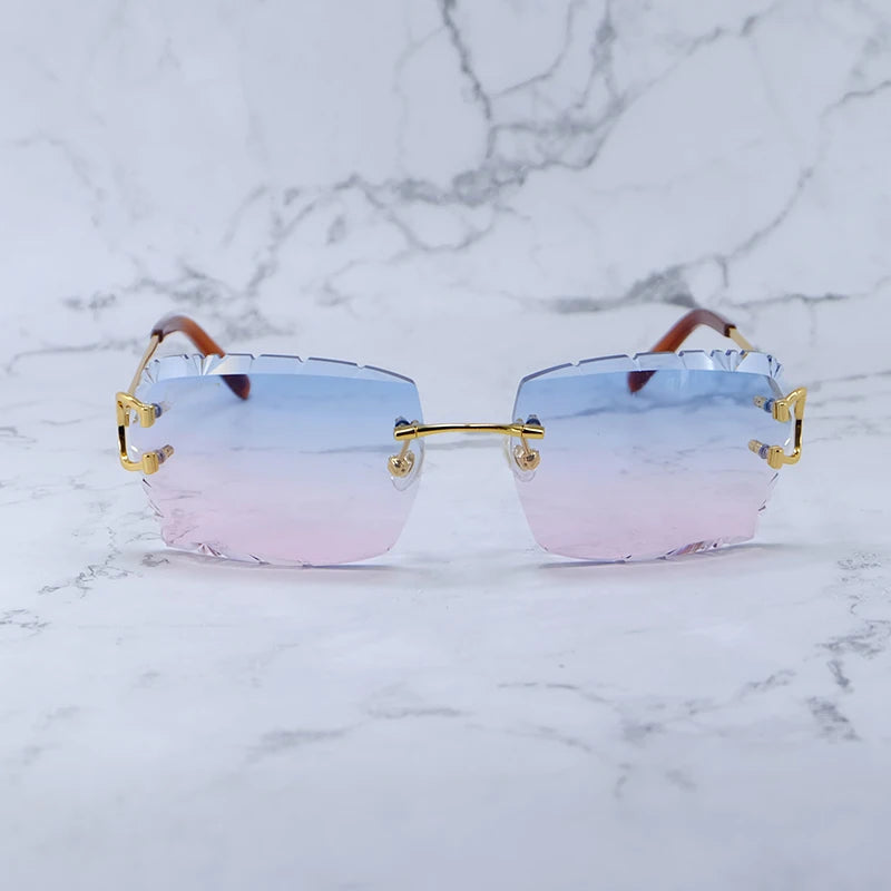 Wire C Diamond Cut Sun Glasses