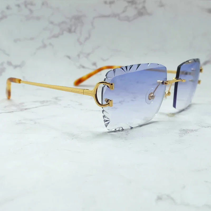 Wire C Diamond Cut Sun Glasses