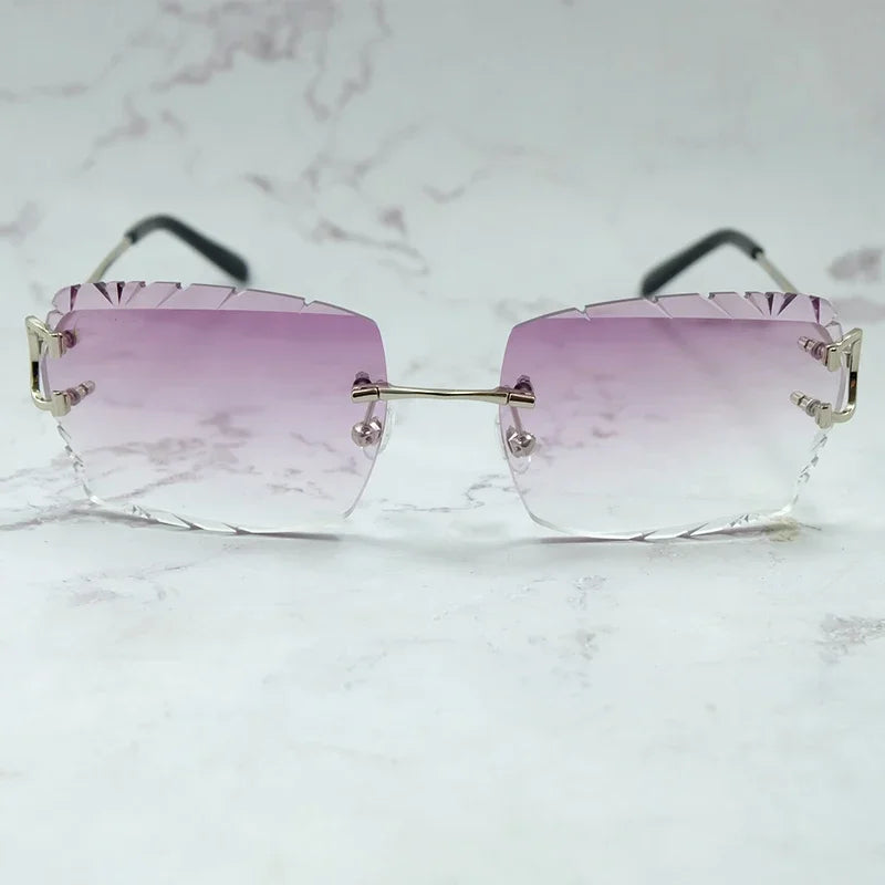 Wire C Diamond Cut Sun Glasses